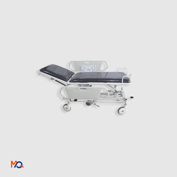 chariot-de-transport-de-malade-a-hauteur-variable-avec-barreaux-en-abs-5-roues-min Chariot de transport de malade à hauteur variable avec barreaux en ABS - 5 roues – Image 1