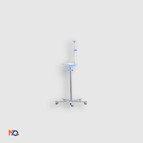 potence-en-inox-a-4-crochets-avec-etagere-min Potence en inox à 4 crochets avec étagère – Image 1