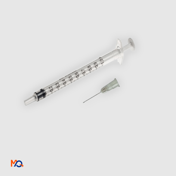 seringue-a-insuline-1ml-avec-aiguille-a-cote-min Seringue à insuline 1ml avec aiguille à côté - boite de 100 – Image 1